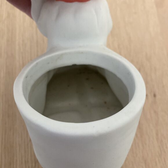 New Holland Floral Halloween Ghost Pumpkin Head Candle Holder Planter Ceramic - Picture 10 of 13